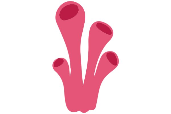 Vibrant Pink Coral-like Structure