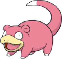 A Pink Cartoon Character with a Big Mouth and a Long Tail