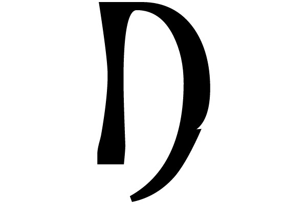 Large Black Letter D