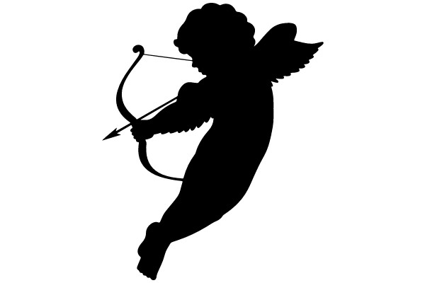 Silhouette of Cupid