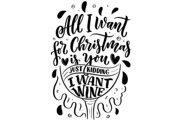 A Festive Wine Advertisement: All I Want for Christmas Is You, Just Kidding I Want Wine