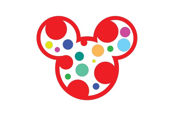 Mickey Mouse Colorful Polka Dots