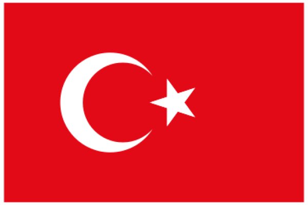 Vibrant Red Flag with White Star