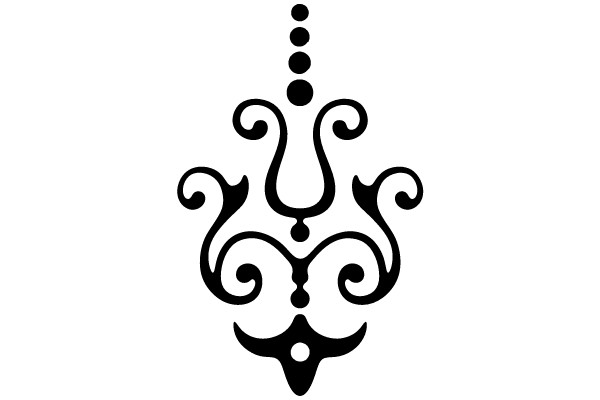 Ornate Black Flourish Decoration