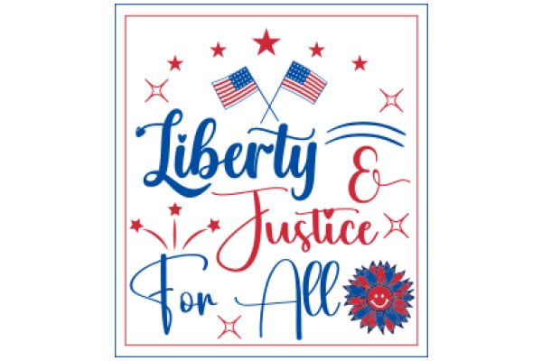 Celebrating Liberty and Justice for All: A Patriotic Poster