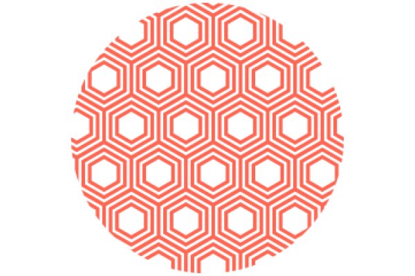 Vibrant Red Geometric Pattern
