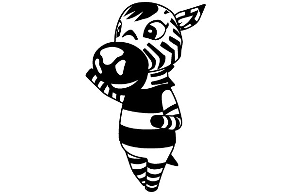 Joyful Zebra: A Moment of Playfulness