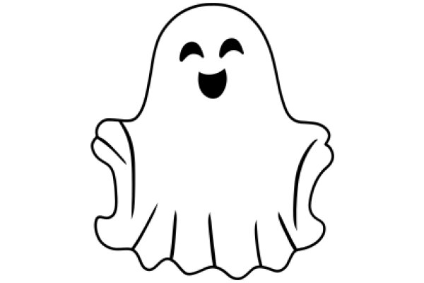 A Playful Halloween Scene with a Ghostly Emoji