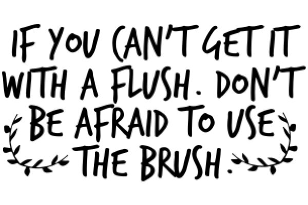 A Humorous Take on the Importance of Cleanliness: A Quote from the Brush