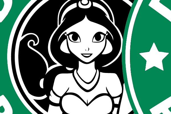 Disney Princess Starbucks Logo