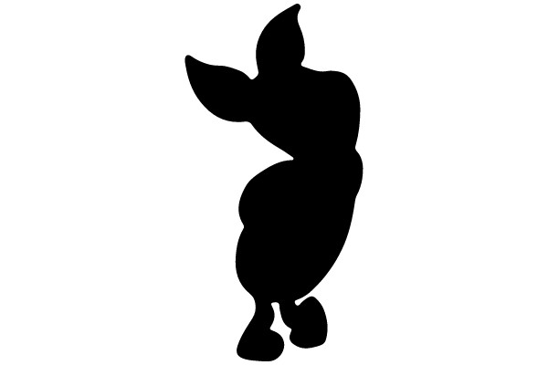 Dancing Bunny Silhouette