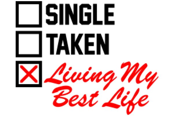 A Graphic Representation of the Concept of 'Single Life' and the Importance of Living One's Best Life