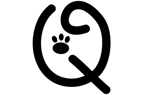 Paw Print in a Circle