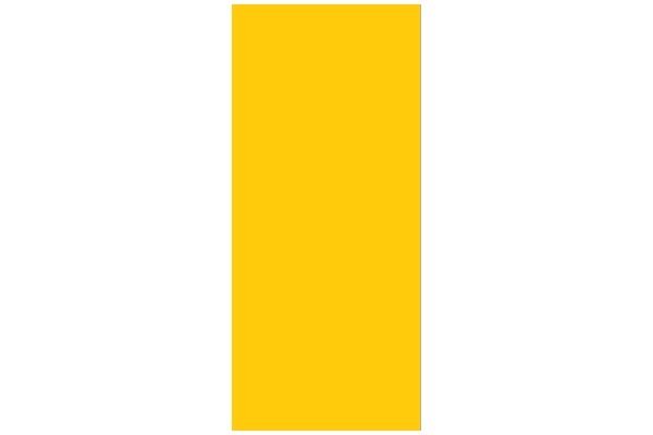 Yellow Rectangle with Black Border