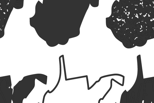 West Virginia State Shapes and Text