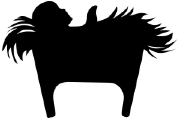 Silhouette of a Person with a Feathered Hat