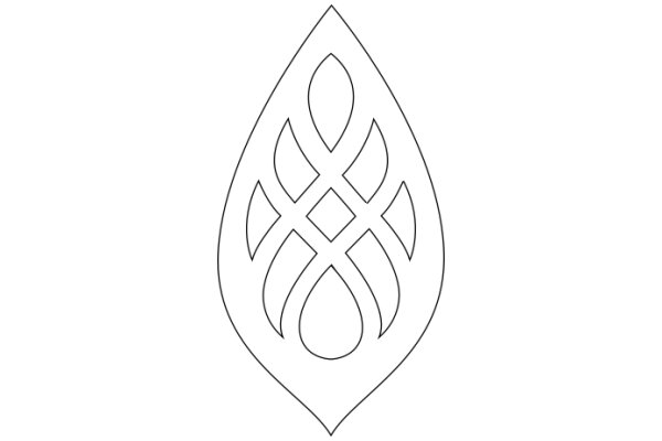 Stylized Geometric Design: A Symbol of Protection and Balance