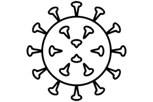 A Simple Line Drawing of a Star-like Pattern
