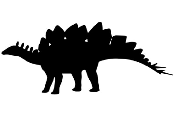 A Silhouette of a Dinosaur