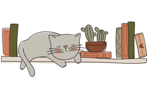 A Cozy Scene of a Cat and Its Surroundings