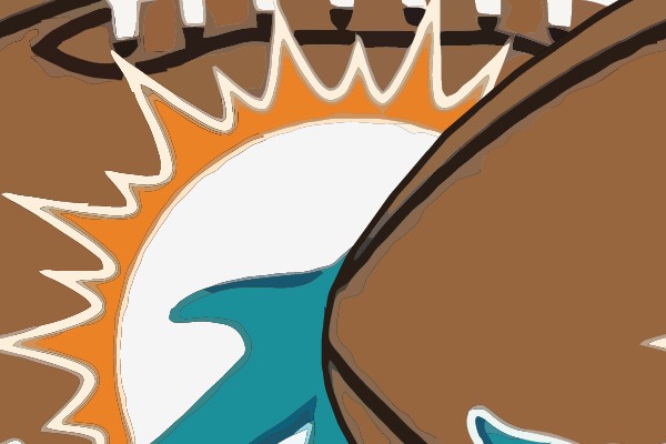 Miami Dolphins Football Logo