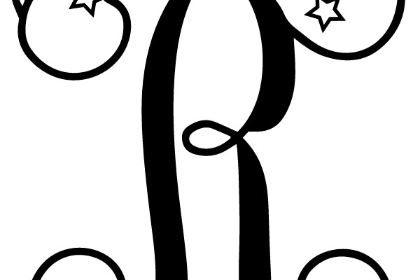 Stylized Ornamental Letter R