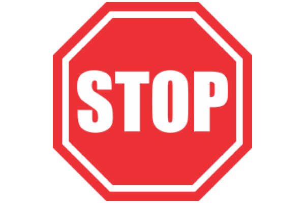 Stop Sign with a Twist: A Red and White Symbol of Safety and Order