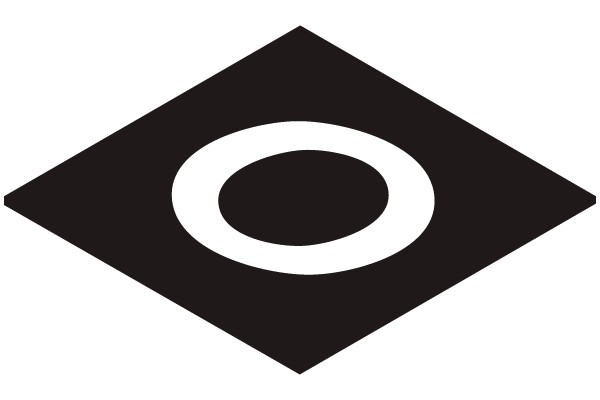 Simplified Diamond with Center Circle Logo