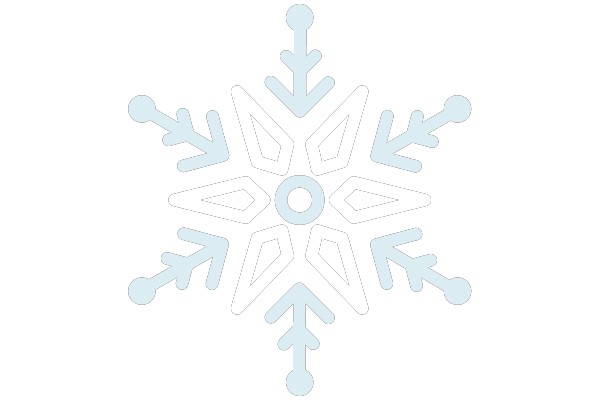 Vibrant and Festive Snowflake Design