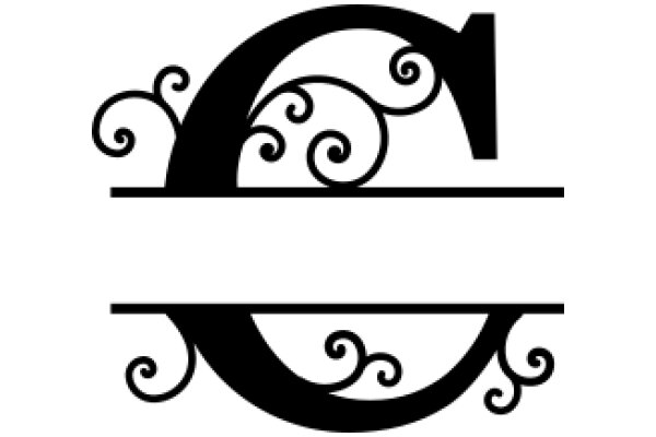Stylized Logo with Swirls and a Number One