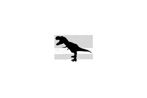 Silhouette of a Tyrannosaurus Rex.