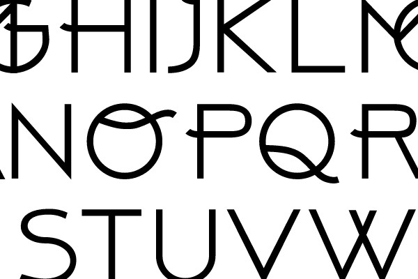 Alphabet Chart: Modern Typeface