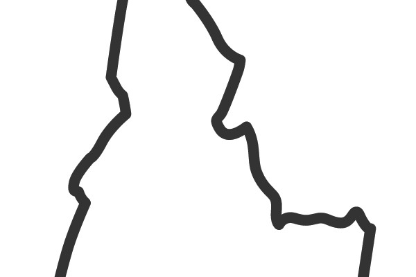 Idaho Outline Map