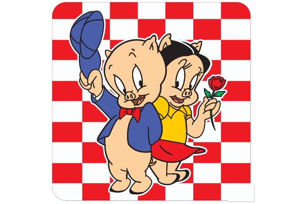 Animated Duo's Red Checkered Adventure