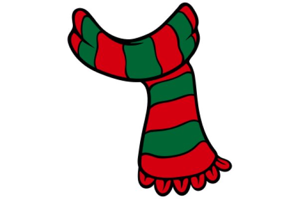 Vividly Striped Scarf with a Twist of Color