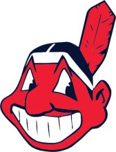 Vibrant Red and Blue Indian Head Logo