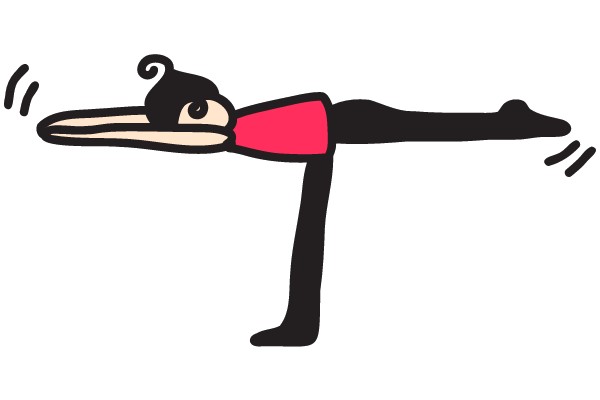 A Playful Cartoon of a Bird in a Human-like Pose