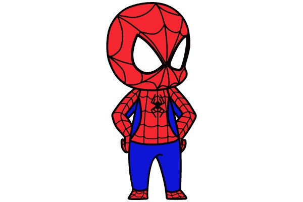 Adorable Spider-Man: Child's Drawing of a Heroic Icon
