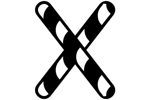 X交叉的剪贴板