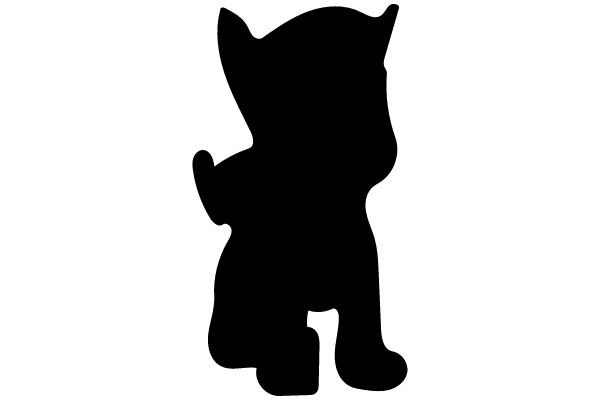 Silhouette of a Standing Bear