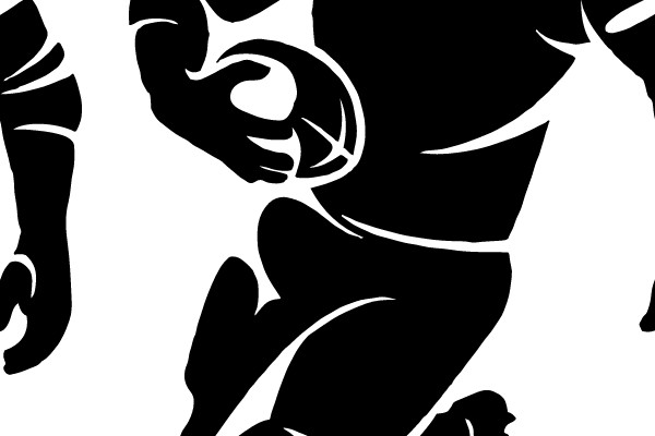 Sprint to the End Zone: An American Football Player in Action