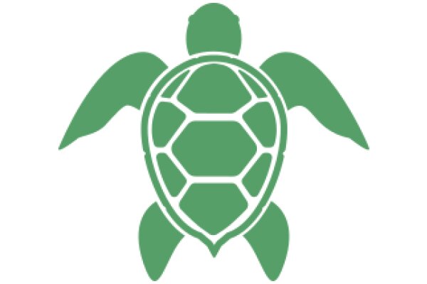 Green Turtle Logo with White Outline