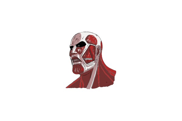 Muscular Man's Fiery Determination