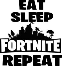 Eat, Sleep, Fortnite Repeat: A Humorous Take on the Popular Video Game