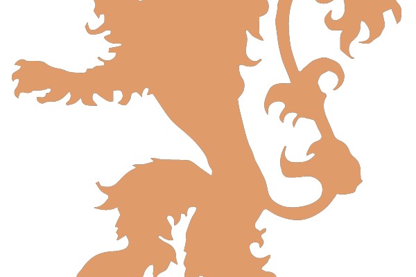Lion Rampant Silhouette