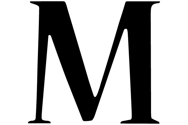 Bold Black Letter M