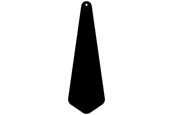 Black Tag with Hole
