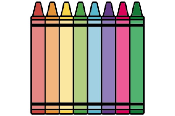 A Rainbow of Crayons: A Vibrant Display of Color