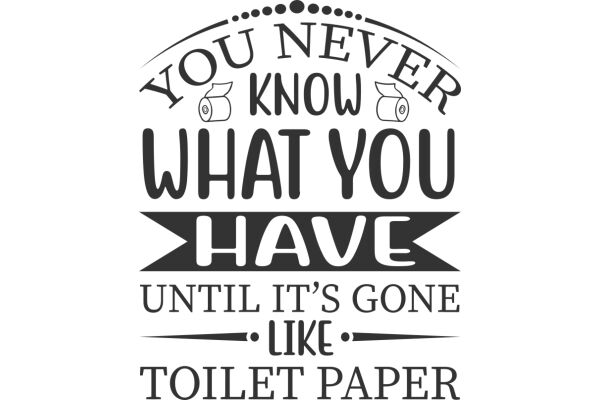 A Humorous Sign: 'You Never Know What You Have Until It's Gone Like Toilet Paper'
