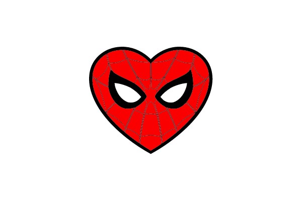Heart-Shaped Spider-Man Mask